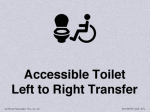 Accessible Toilet with Left to Right Transfer